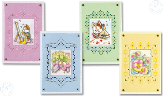 Picture of Sticker-O-Stitch® with Dylan® & flowers