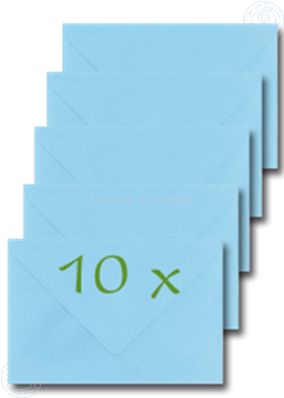 Image de Enveloppes 12x17,5cm bleu clair