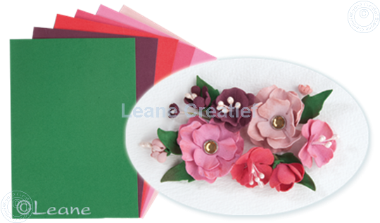 Picture of Flower foam set 5 red