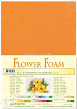 Image de Flower foam A4 sheet orange