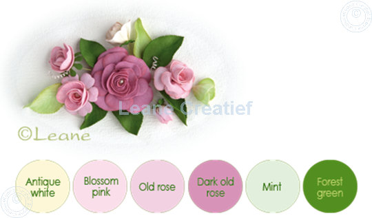 Bild von Flower foam set 8 rosa Farben
