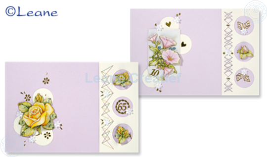 Bild von Karten Packung Tri-O Karten rosa/magnolie