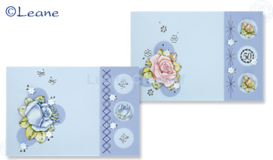 Afbeelding van Kaarten pakket Tri-O kaarten blauw/donker blauw