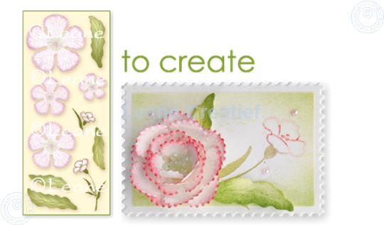 Afbeelding van Clear stamp 3D flower Carnation