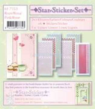 Bild von Star-Sticker Set rosa