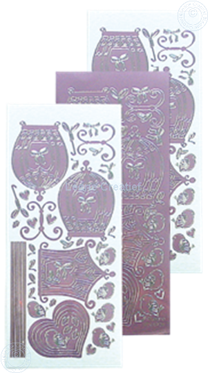 Afbeelding van LeCreaDesign® sticker vogelkooitjes mirror candy