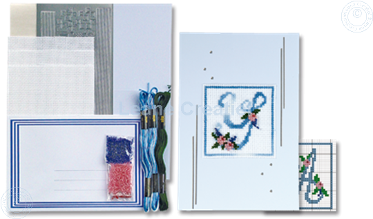 Picture of Alphabet cross stitch cards kit #2