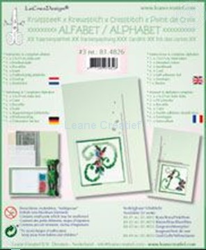Afbeeldingen van Alfabet kruissteek kaartborduur kit met kraaltjes #3