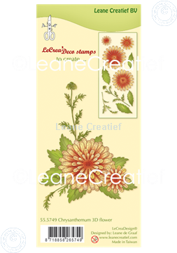 Picture of Clear stamp 3D flower Chrysanthemum