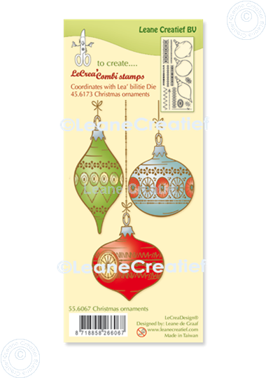 Bild von LeCreaDesign® Silikon Kombi Stempel  Weihnacht Ornamente 