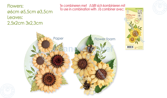 Picture of Lea’bilitie® Multi die 019 Sunflower  3D  cut and embossing die