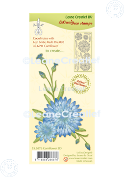 Picture of LeCreaDesign® deco clear stamp Cornflower 3D