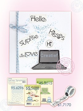 Picture of Laptop with Washi text
