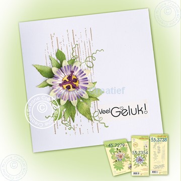 Afbeeldingen van Simple card with Passionflower