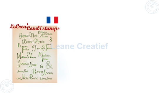 Picture of LeCreaDesign® clear stamp Souhaits de Noël Français