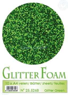 Bild von Glitter Foam A4 sheet Green