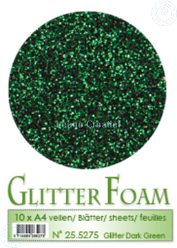 Picture of Glitter Foam A4 sheet Dark green