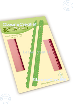 Afbeeldingen van Lea’bilitie® Card edges scallop Hartjes snij en embossing mal                      