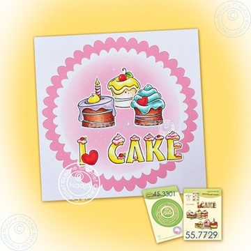 Afbeeldingen van I love cake stamp